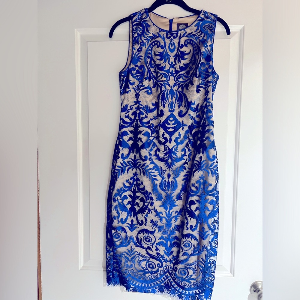 Vince Camuto Blue Lace Dress